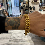 Bracciale Grumetta Spina di pesce Oro opaco