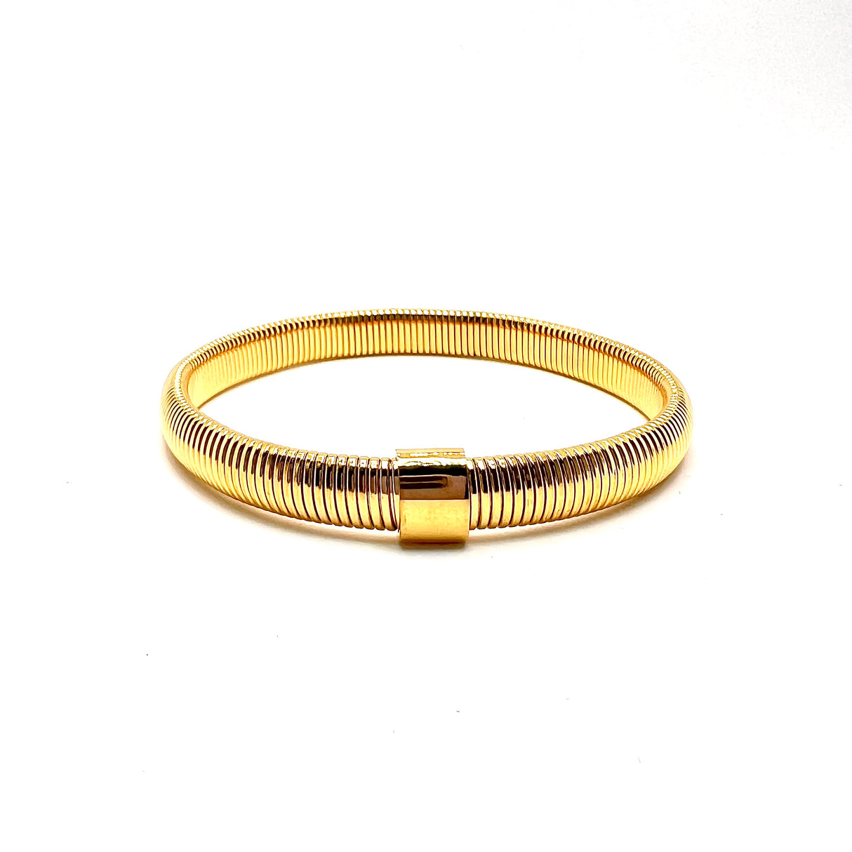 Bracciale Tubogas acciaio 0,8 mm Dorato