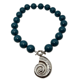 Collana Resina Conchiglia Acciaio