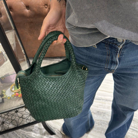 Borsa cestino Hermione small Verde foresta