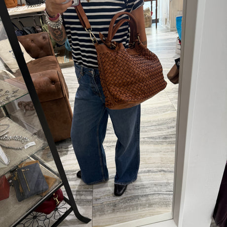 Borsa Intreccio Small Cuoio