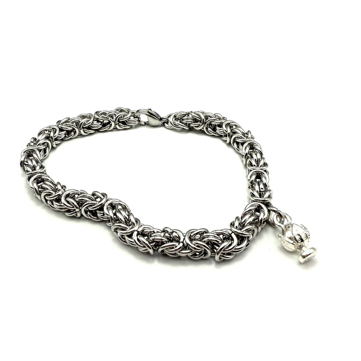 Bracciale Bizantina con Pumino Argento925