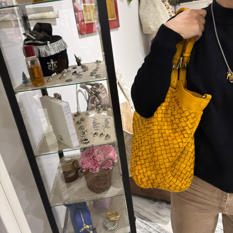 Borsa Intreccio Big Senape