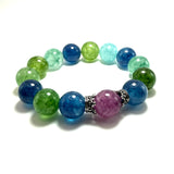 Bracciale Agata Multicolor e Corone
