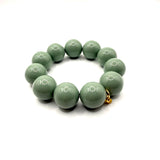 Bracciale sfere in Resina Salvia