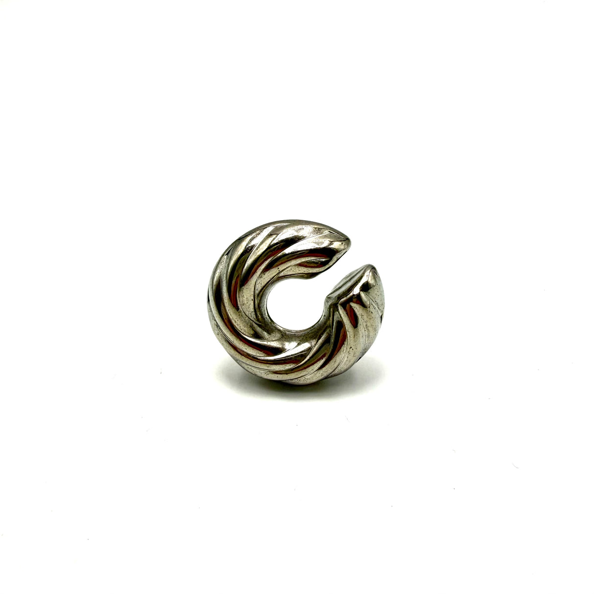EAR CUFF TORCIONE ACCIAIO SILVER