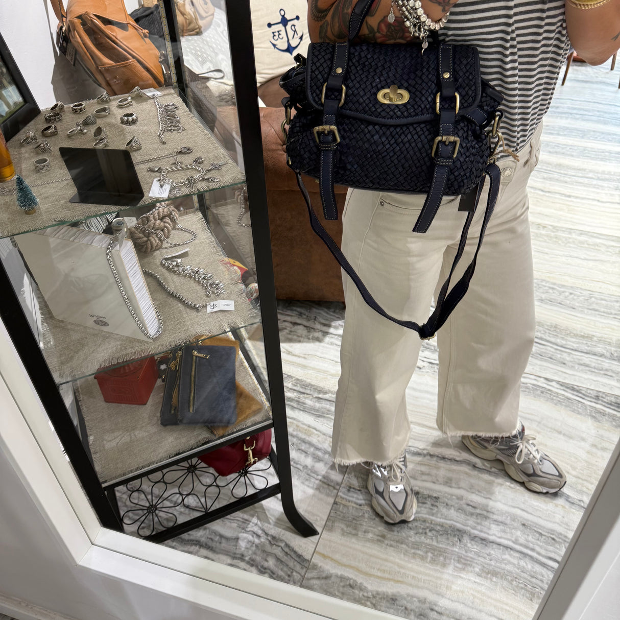 Borsa Dobby Blu