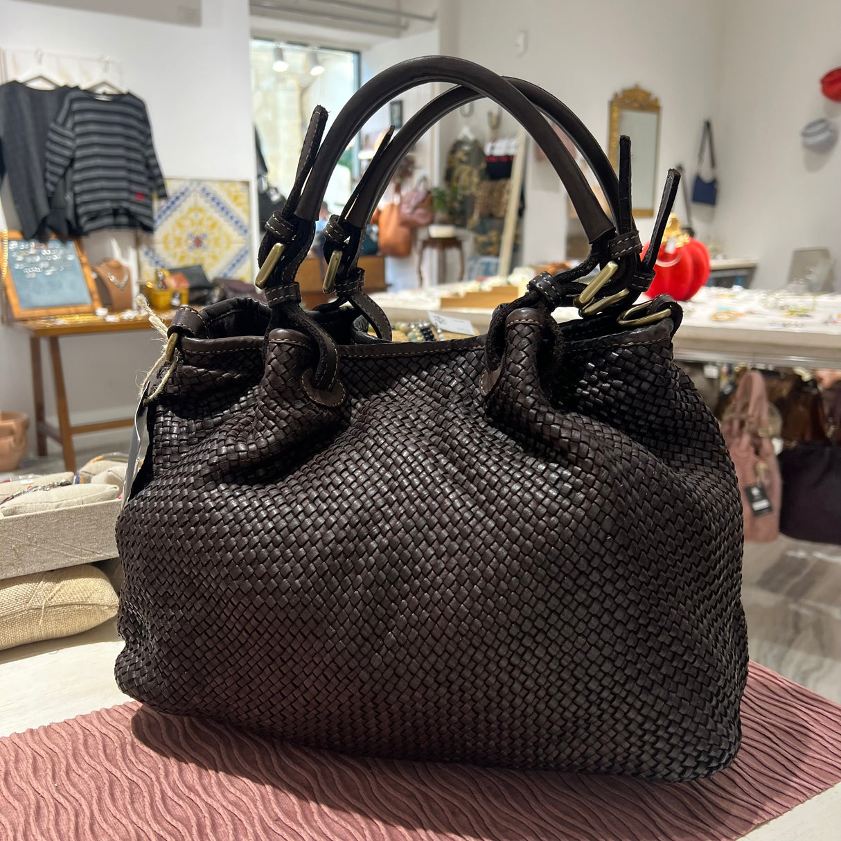 Borsa Rachele pelle Testa di Moro