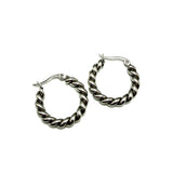 Orecchini Cerchio torcione acciaio inossidabile