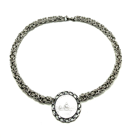 Collana Bizantina con Moneta 500 Lire