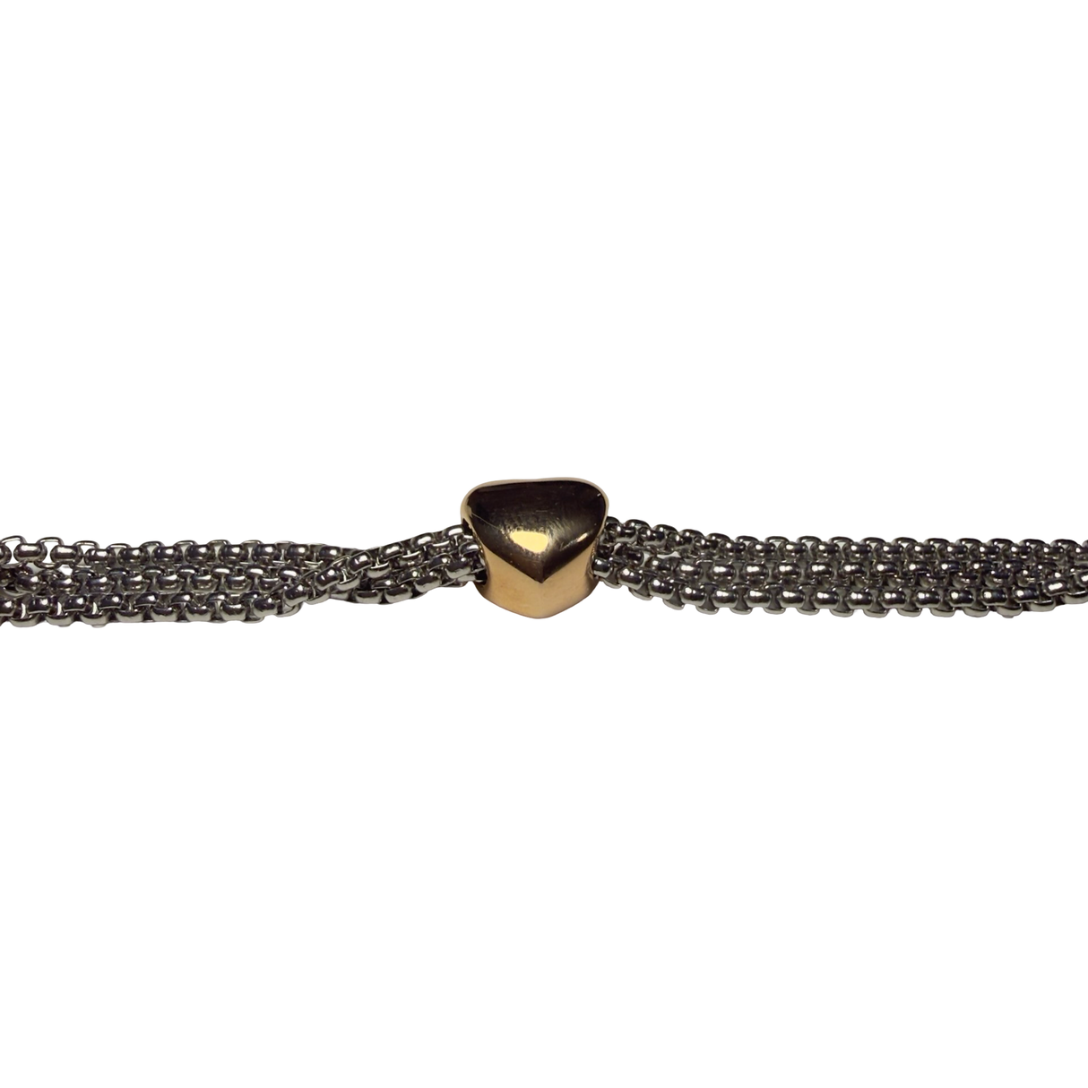 Bracciale pepita cuore Rosè Acciaio inossidabile
