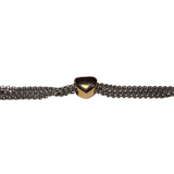 Bracciale pepita cuore Rosè Acciaio inossidabile