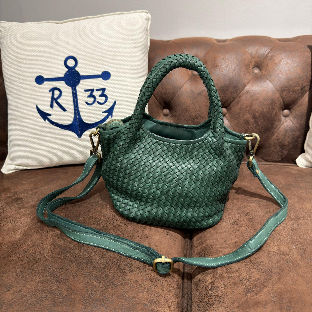 Borsa cestino Hermione small Verde foresta