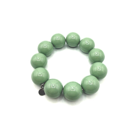 Bracciale sfere in Resina Verde Salvia