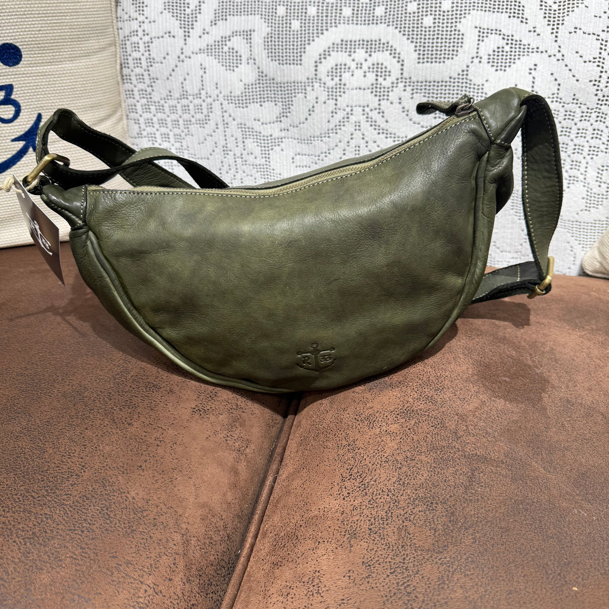 Borsa Marsupio Mezzaluna Verde Militare
