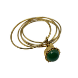 Bracciale 6 fili Lanterna Campana Verde
