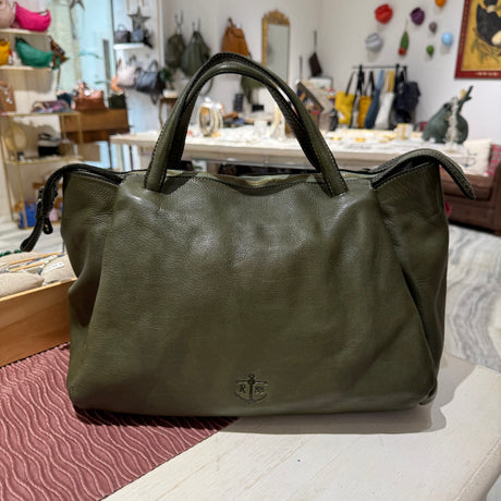 Borsa Shopper Ron Verde Militare