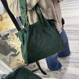 Borsa Rachele pelle Verde Foresta