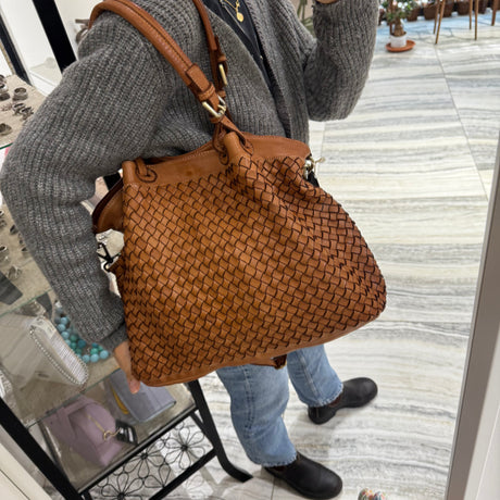 Borsa Intreccio Big Cuoio