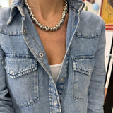Collana anellini Alluminio Silver