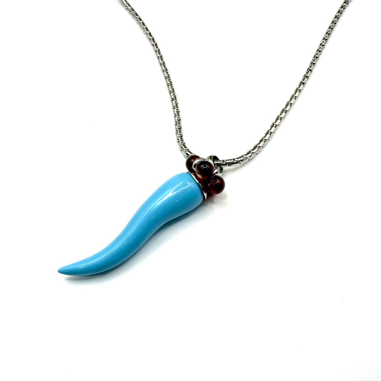 Collana Lucky Corno Turchese