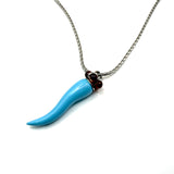 Collana Lucky Corno Turchese