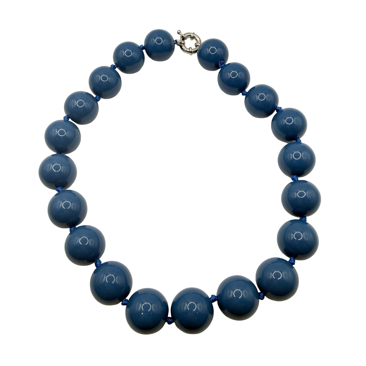 Collana Resina Indaco