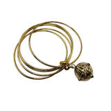 Bracciale 5 fili mina anni 60' dorato