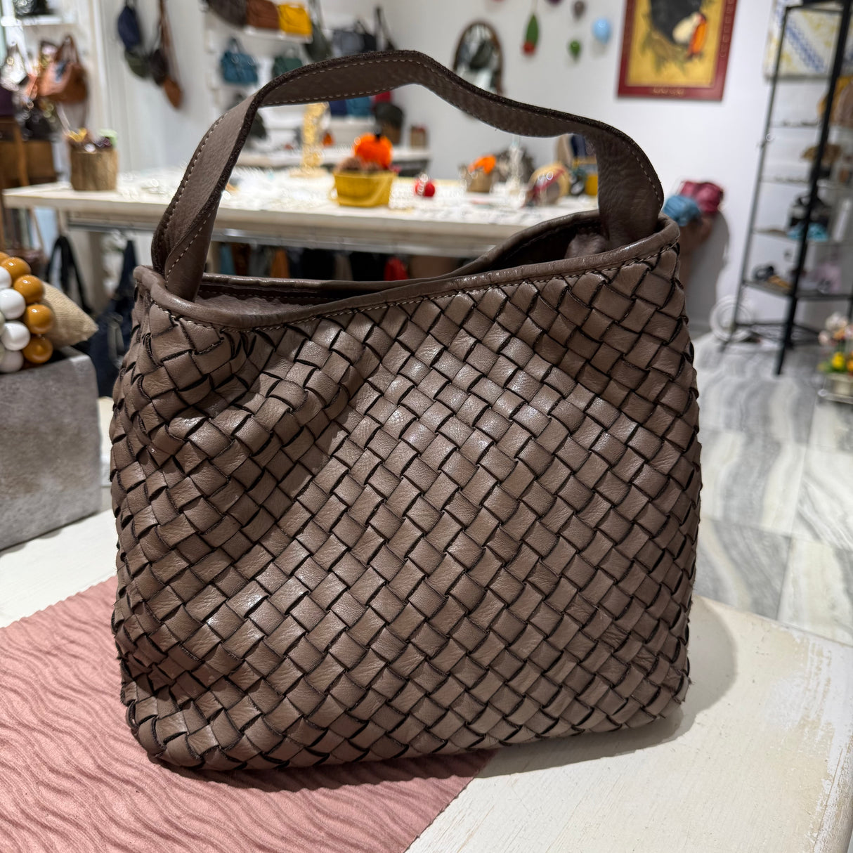 Borsa Mirtilla Big Taupe