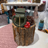 Cintura Vera Pelle Verde militare