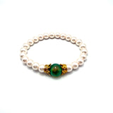 Bracciale Corone Perle e Agata