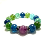 Bracciale Agata Multicolor e Corone
