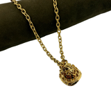 Collana Lanterna 6 Campana Corniola Arancio e Rana