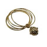 Bracciale 5 fili mina anni 60' dorato