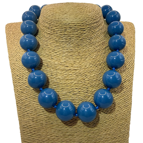 Collana Resina Indaco