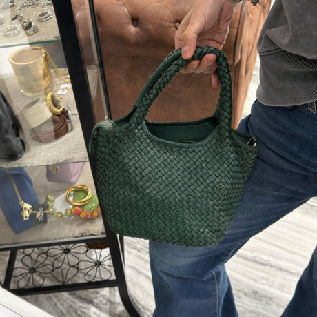 Borsa cestino Hermione small Verde foresta
