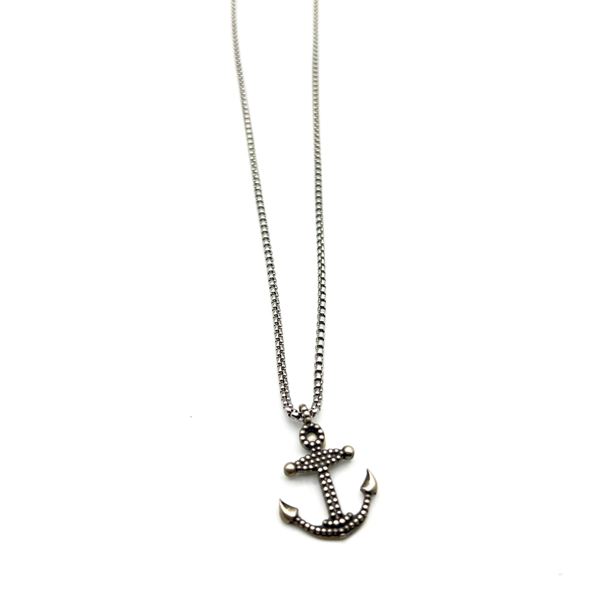 Collana Ancora puntinata Argento925
