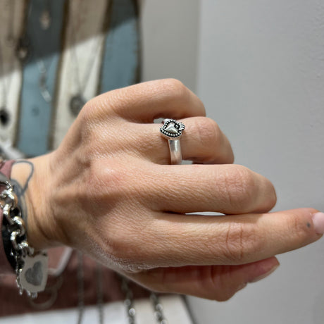 Anello Cuore Sacro Argento925