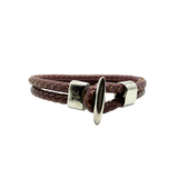 Bracciale Bitta in pelle Borgogna