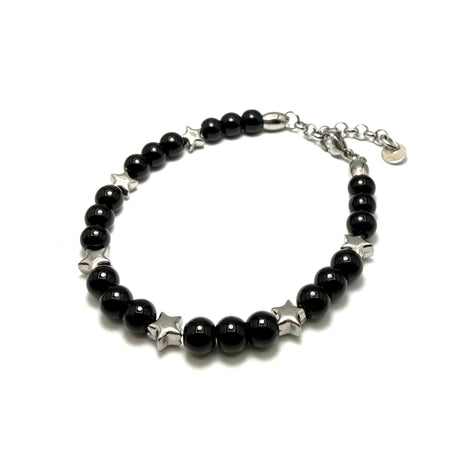 Bracciale pietre e pepite Stelle in Acciaio inossidabile