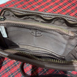 Portafoglio pelle e borchie Testa di Moro