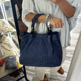 Borsa Intreccio Blu