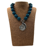 Collana Resina Conchiglia Acciaio