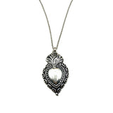 Collana Cuore Sacro ricamo