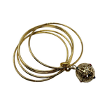 Bracciale 5 fili mina anni 60' dorato