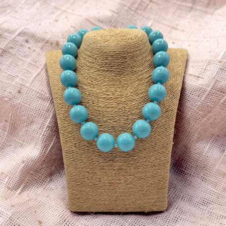 Collana sfere in Resina Turchese Scuro