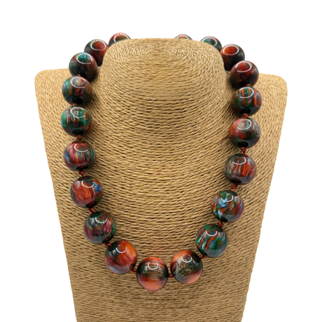 Collana sfere in Resina Multicolor Lunare