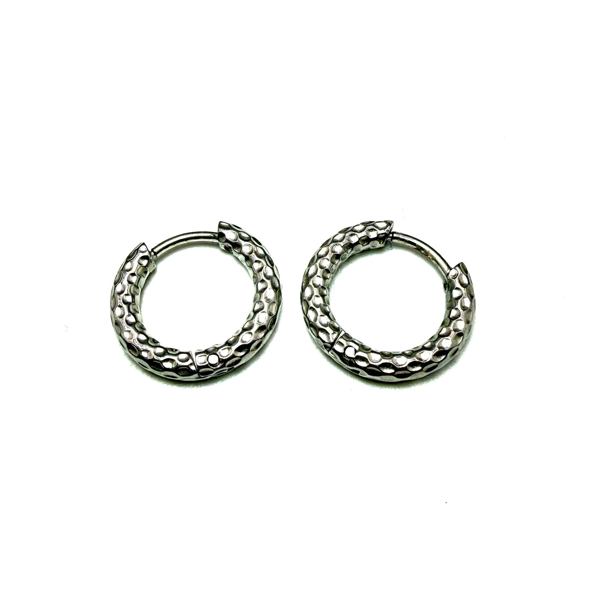Cerchi martellati in acciaio inossidabile silver