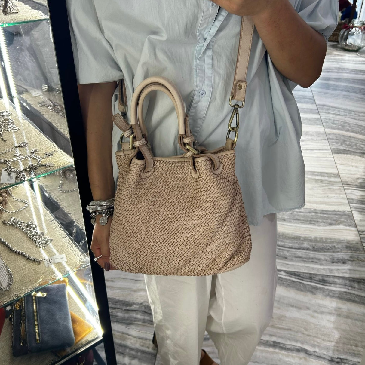 Borsa Rachele Small Crema