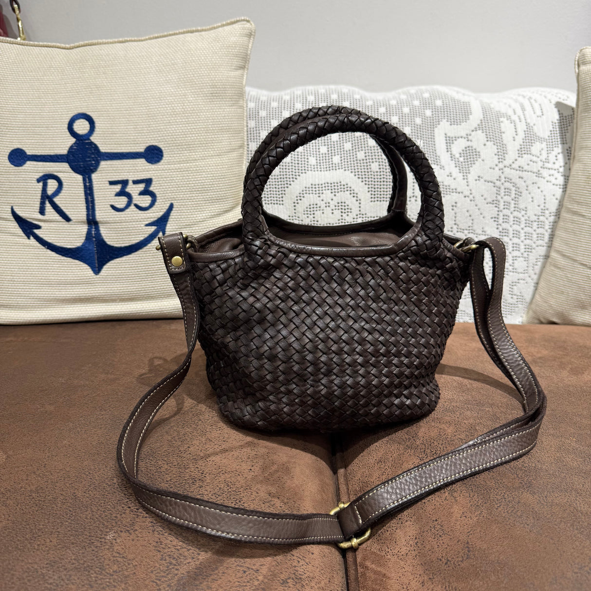 Borsa cestino Hermione small Testa di Moro